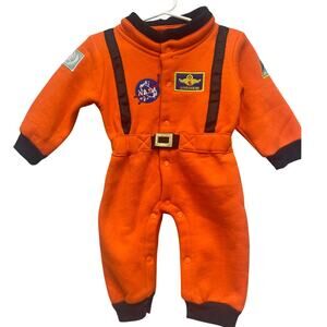 New Stylesilove Baby 6 Mos Euro Size 80 Orange NASA Snap Up Spacesuit